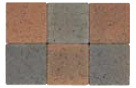 MbM-stones getr. 140x140x60 rood-zwart gen. op pallet