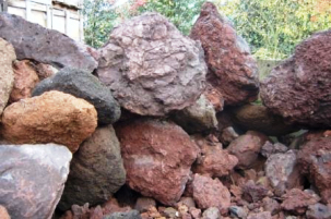 Lava rots 250-1000 bruin-rood B134