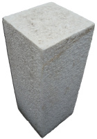 Zuil 30x30x60 wit marmer (M11)